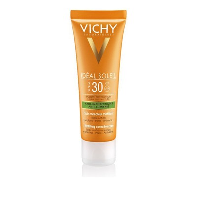 VICHY Ideal Soleil Anti- Imperfections & Anti- Blemishes Αντηλιακό Προσώπου κατά των Ατελειών SPF30 50ml