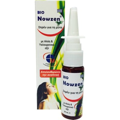 MEDICHROM Bio Nowzen Nasal Spray Φυτικό Σπρέυ Για Τη Μύτη Με Αλόη, Υαλουρονικό Οξύ & Αλάτι Ιμαλαΐων 20ml