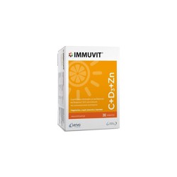 Leriva Immuvit C+D3+Zn Συμπλήρωμα Διατροφής Mε Βιταμίνες C D3 & Ψευδάργυρο Για Το Ανοσοποιητικό 30 κάψουλες
