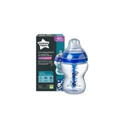 Tommee Tippee Bottle Boy Μπιμπερό Advanced Anti Colic Μικρής Ροής Με Σχέδιο Για Αγόρι 0m+ Για Ένα Ανώδυνο Στάδιο Κολικών 260ml