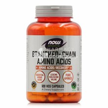 Now Sport Branched-Chain Amino Acids BCAA - Αμινοξέα, 120 veg. caps