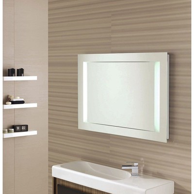 Καθρέπτης μπάνιου 90x75 φωτιζόμενος με LED και σχέ