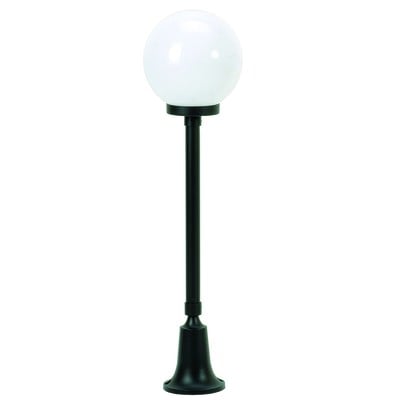 Aluminium Column Light With D25cm Ball Black Heigh