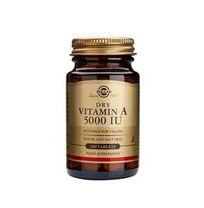 Solgar Vitamin A 5000IU για την Ακμή, 100tabs