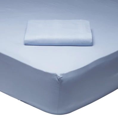 Das Home Σεντονι Ημιδιπλο με Λαστιχο Baby Blue 100