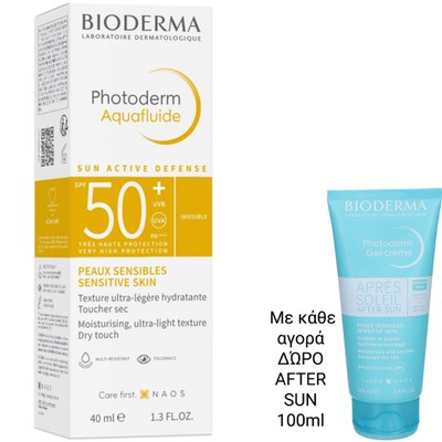 Bioderma Photoderm AquaFluide SPF50 + Sunscreen Fa