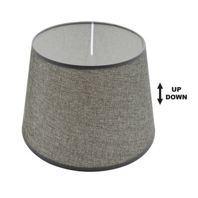 Fabric Lampshade (d30-24-H22) Grey