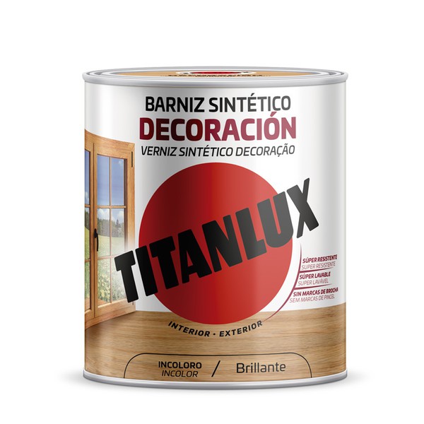 Titanlux Varnish Stain for Wood Gloss Finish TITAN