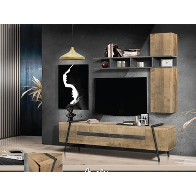 Σύνθεση Σαλονιού 200x200x40cm Avelon Μελαμίνη Με Ε