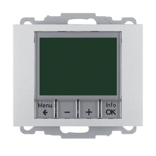 Berker K.5 Digital Thermostat Aluminium 20447103