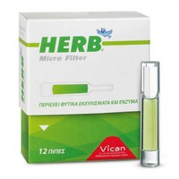 Herb Micro Filter Classic 12τμχ - Πίπες Τσιγάρου Μ
