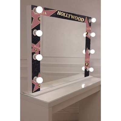 Καθρέπτης hollywood 90x70 με φωτισμό για μακιγιάζ 