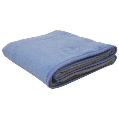 Κουβέρτα Δίχρωμη Polycotton Μονή 160x220 Σιέλ/γκρι