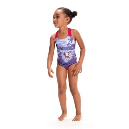 Speedo Infant Girls Learn to Swim Printed Crossbac