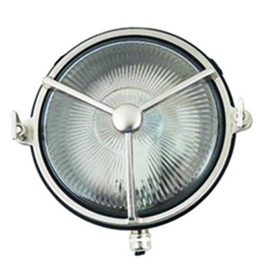 Brass Wall Light Round Chrome Matt Φ18cm Ε14 Ip64