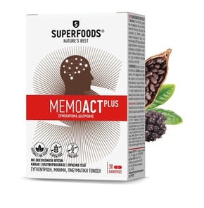 Superfoods MemoAct Plus Συμπλήρωμα Διατροφής για Μ