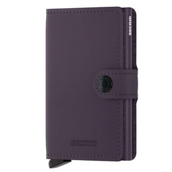 Δερμάτινο Πορτοφόλι RFID Miniwallet Matte, Dark Pu