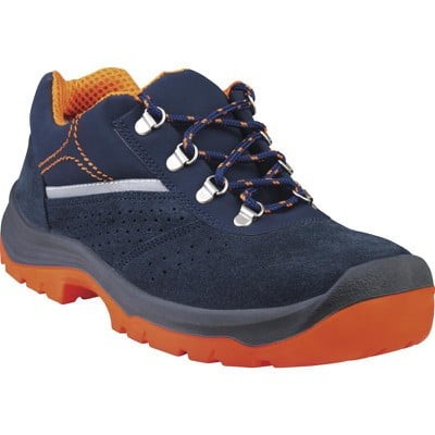 Work Lace-Up Shoe Blue With Orange Rimini Iii S1P 