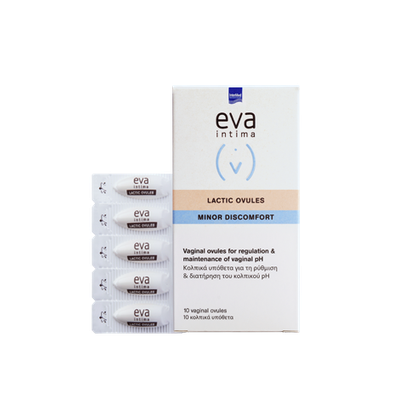 Eva Intima Lactic Minor Discomfort Κολπικά Υπόθετα