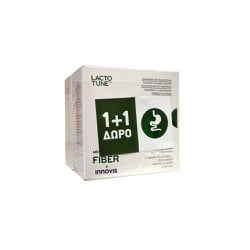 Lactotune Fiber (Promo 1+1 Δώρο) Συμπλήρωμα Διατροφής Προβιοτικών Και Πρεβιοτικών Κατά Της Δυσκοιλιότητας 2x14 φακελίσκοι