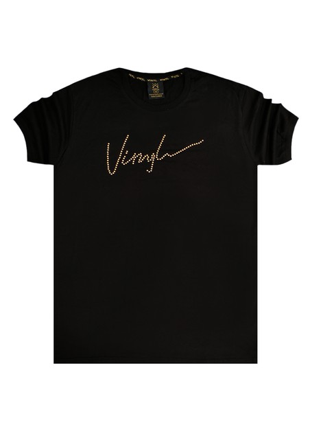 Vinyl art clothing black vinyl signature t-shirt