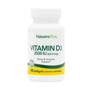 Nature's Plus Vitamin D3 2500iu (90 Μαλακές Κάψουλ