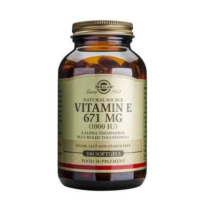 Solgar Vitamin E 1000iu 100softgels