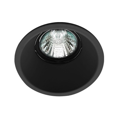 Φωτιστικό Σποτ Χωνευτό Οροφής Φ7,3 Μαύρο Gu10 50W 