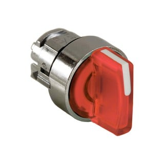 Illuminated Selector Switch Head F22 Red 3 Positio
