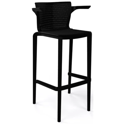 Σκαμπό Bar 47x46x102/79 Gaber Spyker-Β Μαύρο