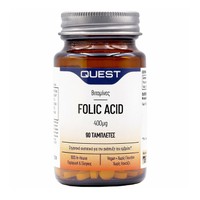 Quest Folic Acid 400mcg 90 Ταμπλέτες - Φολικό Οξύ