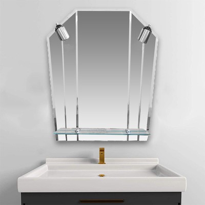 Καθρέπτης μπάνιου κρεμαστός 60Χ70 με εταζέρα και φ
