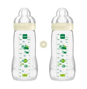 1+1 MAM Easy Active Baby Bottle-Πλαστικό Μπιμπερό 