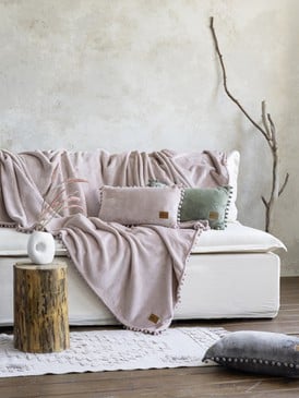 Throw Blanket - Macia - Nude