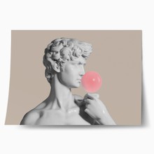 David sculpture bubble gum