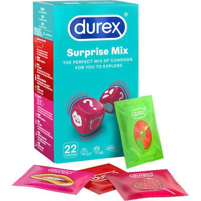 DUREX Προφυλακτικά Surprise Mix x22