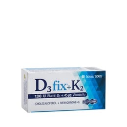 Uni-Pharma D3 Fix 1200iu + K2 60 Δισκία