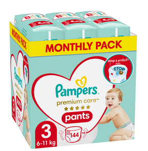 Pampers Premium Care Pants Μέγεθος 3 (6-11kg) Mont