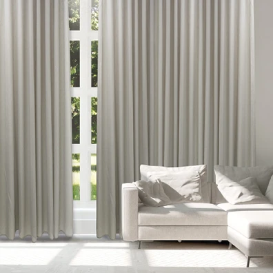 Das Home Κουρτινα με Κρικους 300χ265 2221 Γκρι 300