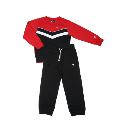 Champion Boy Crewneck Suit (306593)-RED