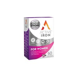 Bionat Active Iron Women Συμπλήρωμα Διατροφής Με Ενεργό Σίδηρο Για Γυναίκες 30 κάψουλες + 30 ταμπλέτες