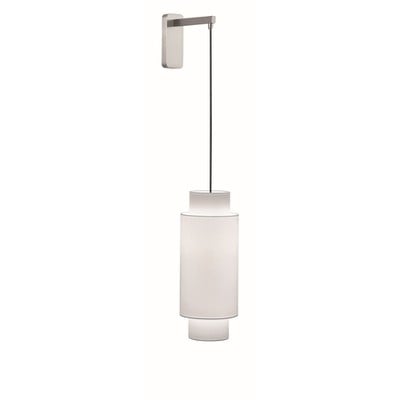 Wall Lamp Maya E27 1X 60W White / Nickel Mat