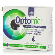 Intermed Optonic Eye Drops - Ενυδάτωση Ματιών, 10 αμπούλες 
