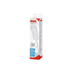 Nuk Bottle Brush 2 In 1 Brush With Flexible & Durable Bristles For Thorough Cleaning Of Bottles & Nipples 1 piece