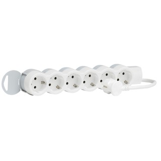 Socket Outlet Standard 6-Way Cable 1.5m DIY White/