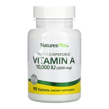 Natures Plus Vitamin A 10.000 IU (Water Dispersible) - Μάτια, 90 tabs