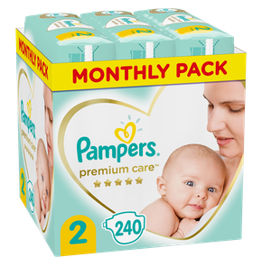 Pampers Premium Care Πάνες Μέγεθος 2, 4-8 kg, Mont