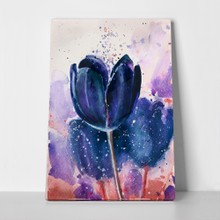 Blue tulips watercolor 1037531194 a