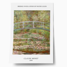 Monet   bridge over a pond of water lilies