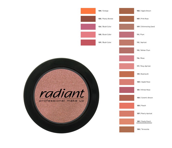 RADIANT BLUSH COLOR No129-PEARLY PEACH